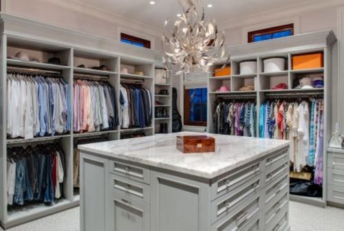 Custom Villas Designs House Luxury Open Door Walk-in Closet Big