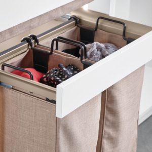 laundry storage for luxury walk-in closet