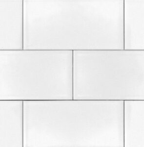 white ceramic subway tile backsplash