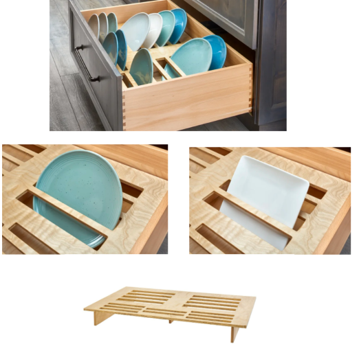 in-drawer dish storage solution