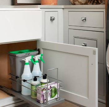 Under sink storage solution