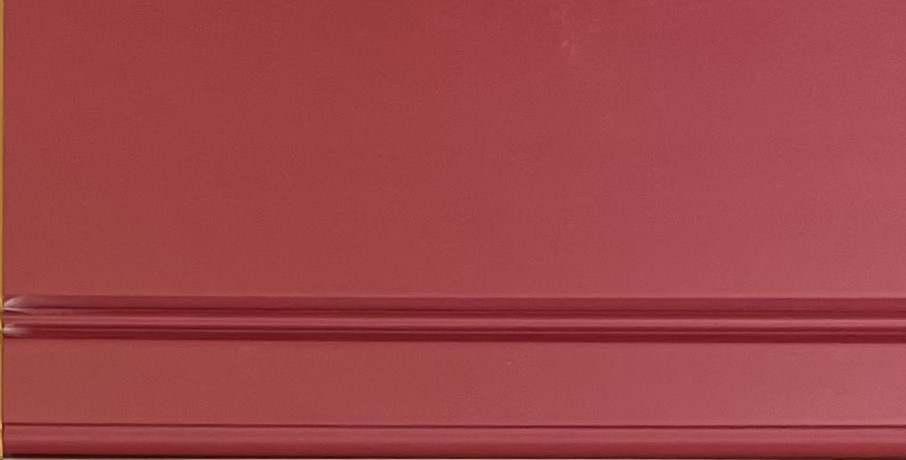 New red finish color from Brighton Cabinetry ABLAZE