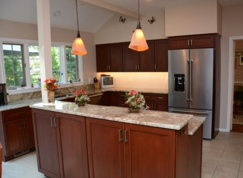 Cherry kitchen from Brighton Cabinetry