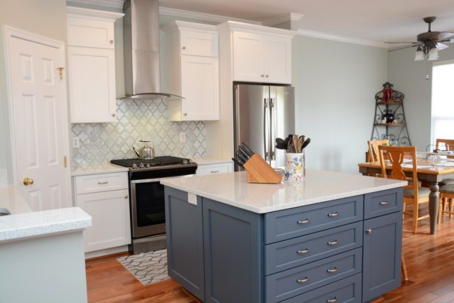 Brighton Cabinetry popular finish color white and cadet