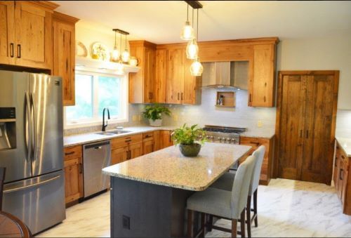Rustic Hickory Kitchen from Brighton Cabinetry