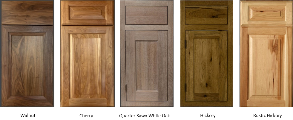 Wood Species from Brighton Cabinetry