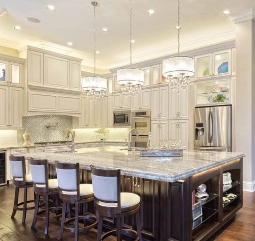 LED lighting recessed in ceilings