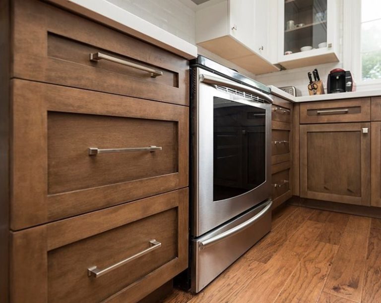 Walnut Kitchen with Shaker Cabinets