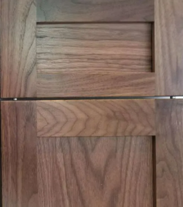 Walnut wood door with beautiful grain