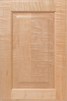 Maple door with curly maple center panel