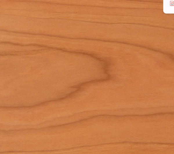 Cherry wood's distinct grain pattern