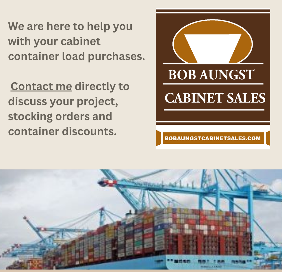 Container Loads of RTA kitchen cabinets - Bob Aungst Cabinet Sales