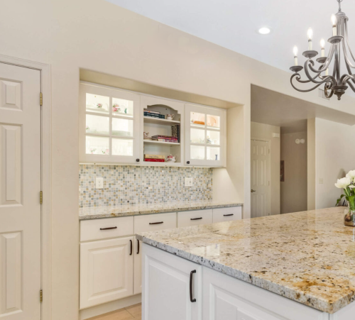 Wall color the same as cabinets