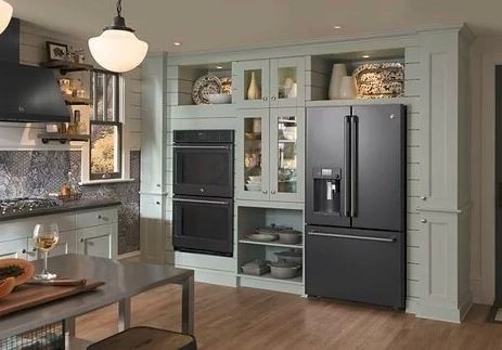 GE black stainless steel appliances