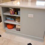 Island end storage in Brighton Custom kitchen