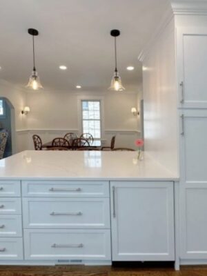 Integrity Cabinets with tall pantry cabinet
