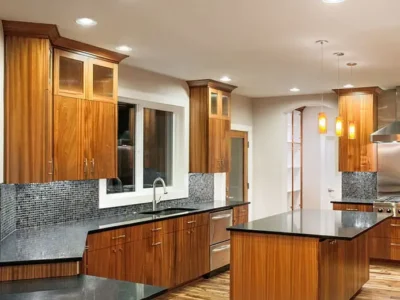 Red Oak Kitchen in modern home