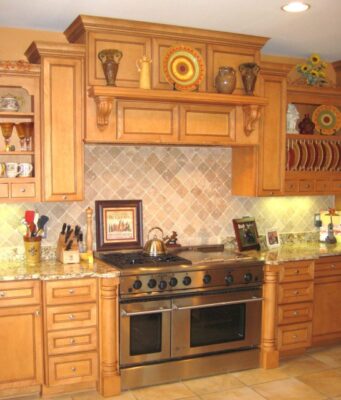 Dated Red Oak Kitchen from the 1980s